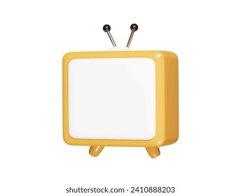  Television icon 3d illustration vactor