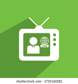 ICONO DE TELEVISIÓN , VECTOR DE ICONOS DE CANAL
