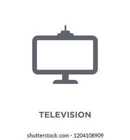 Television icon. Television design concept from Electronic devices collection. Simple element vector illustration on white background.