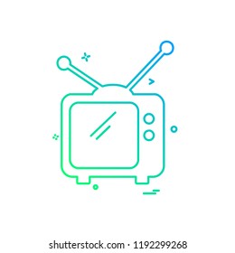 Television icon design vector
