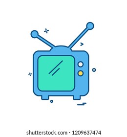 Television icon design vector