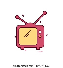 Television icon design vector