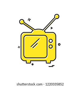 Television icon design vector