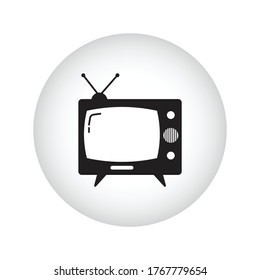 Diseño de iconos de televisión. ilustración vectorial