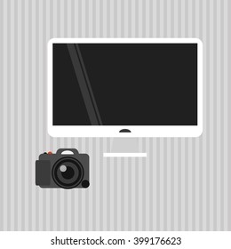 television icon design, vector illustration