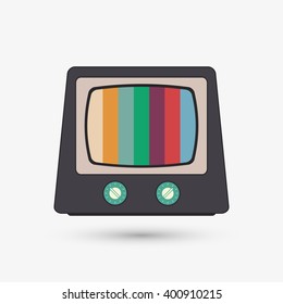 Television icon design, vector illustration