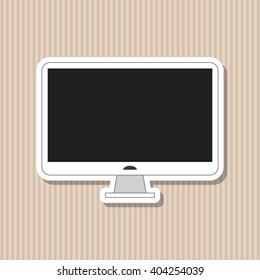 television icon design, vector illustration