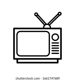 Design-Vektorillustration für Fernsehsymbol