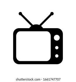 plantilla vectorial de diseño de icono de televisión