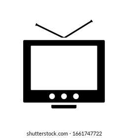 plantilla vectorial de diseño de icono de televisión