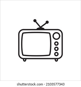 diseño de iconos de televisión plantillas vectoriales blancas en segundo plano