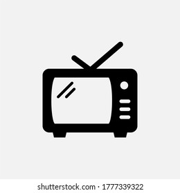 television icon designed in a flat style