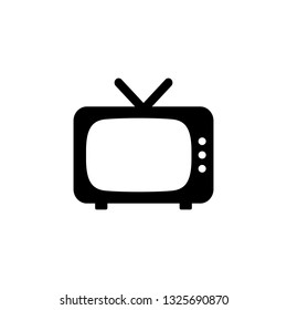 Television Icon. Editable vector stroke 64x64 Pixel.