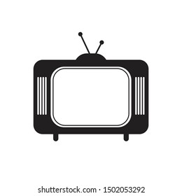 Television Icon flat design. Vector Illustration 