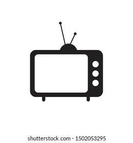 Television Icon flat design. Vector Illustration 