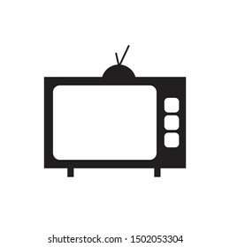 Television Icon flat design. Vector Illustration 