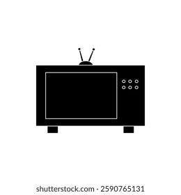 Television icon flat style isolated. Vector