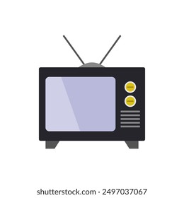 Television icon illustrated on background