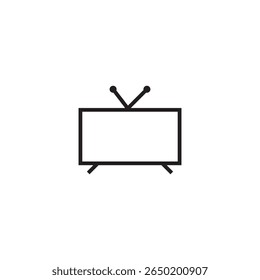 desenho do elemento de ilustração do ícone da televisão