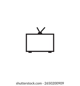 desenho do elemento de ilustração do ícone da televisão