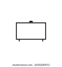 desenho do elemento de ilustração do ícone da televisão