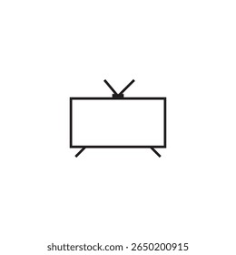 desenho do elemento de ilustração do ícone da televisão