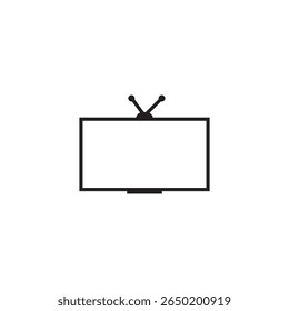 desenho do elemento de ilustração do ícone da televisão