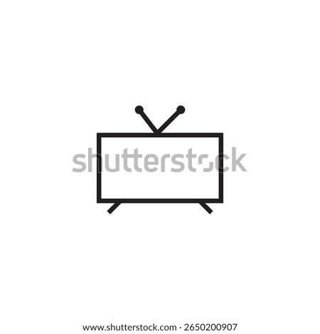 television icon illustration element design