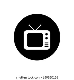 Television icon illustration isolated vector sign symbol