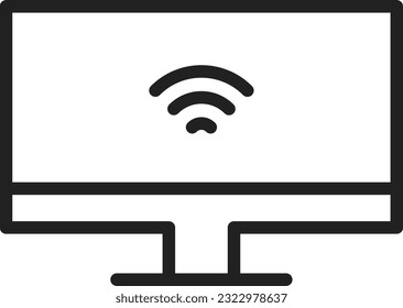 Television Icon image. Suitable for mobile application.