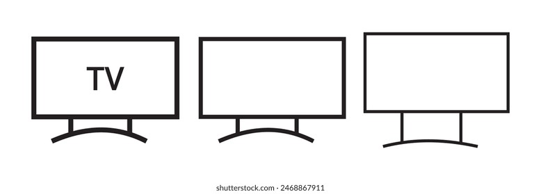 television icon isolated vector illustraion