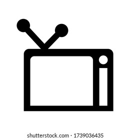 television icon or logo isolated sign symbol vector illustration - high quality black style vector icons
