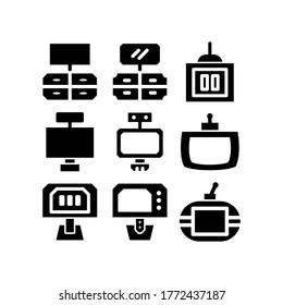 television icon or logo isolated sign symbol vector illustration - Collection of high quality black style vector icons
