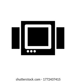 television icon or logo isolated sign symbol vector illustration - high quality black style vector icons
