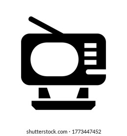 television icon or logo isolated sign symbol vector illustration - high quality black style vector icons
