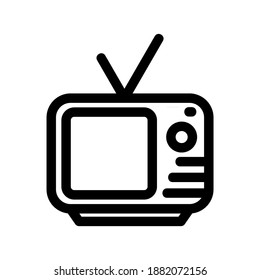 television icon or logo isolated sign symbol vector illustration - high quality black style vector icons
