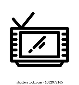 television icon or logo isolated sign symbol vector illustration - high quality black style vector icons
