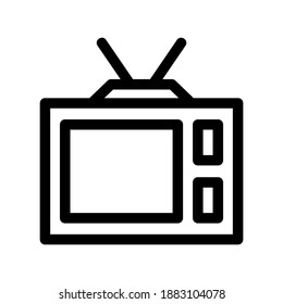 television icon or logo isolated sign symbol vector illustration - high quality black style vector icons
