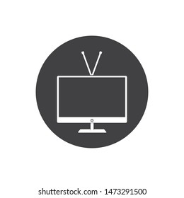 television icon logo vector illustration design