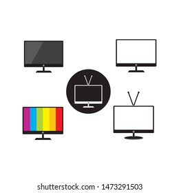 television icon logo vector illustration design