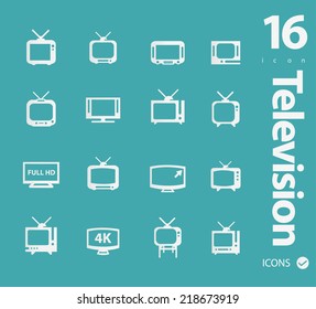 Television icon ( long shadow )