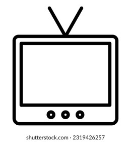 television icon on transparent background