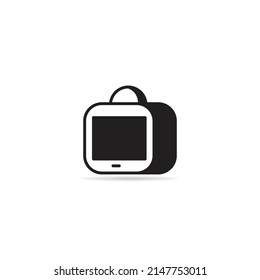 television icon on white background
