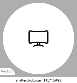 Television icon sign vector,Symbol, logo illustration for web and mobile