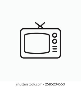 Television icon. simple vector icon