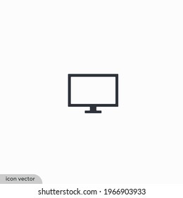 television icon symbol simple design element