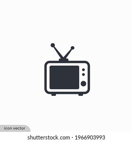 television icon symbol simple design element