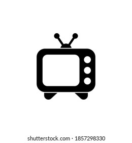 television icon symbol vector on white background