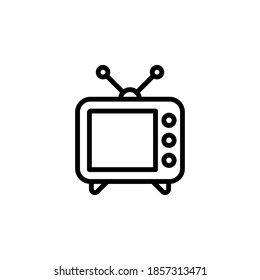 television icon symbol vector on white background
