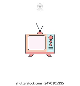 Television icon theme symbol vector illustration isolated on white background